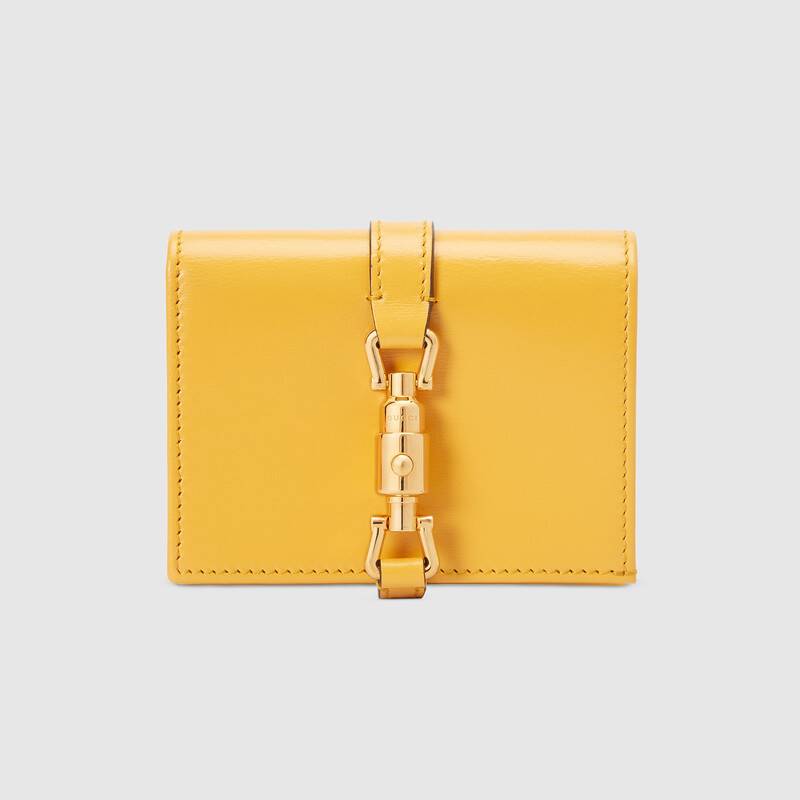 Gucci Jackie 1961 Card Case Wallet 645536 Yellow